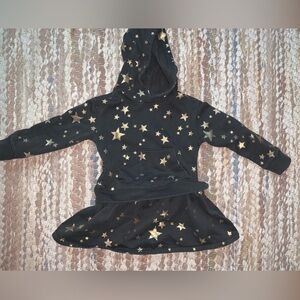 Crewcuts Black and Gold Star Dress
